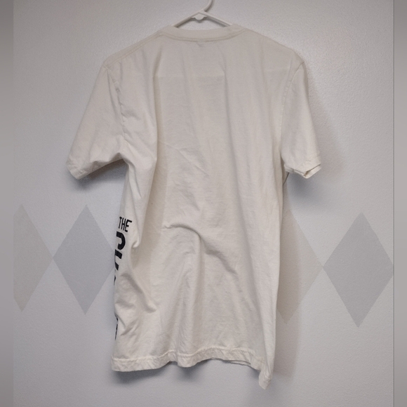 American Apparel Sustainable Edition "Be The Change" cream organic cotton tshirt - Picture 2 of 10